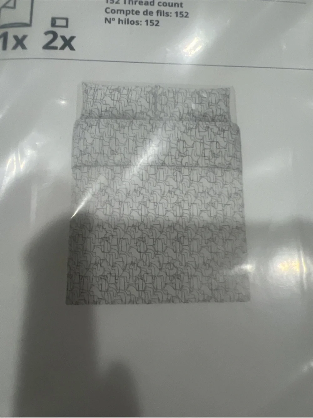 IKEA HASTHAGE White & Black Full/ Queen Duvet Cover & Pillowcases (3 Available)